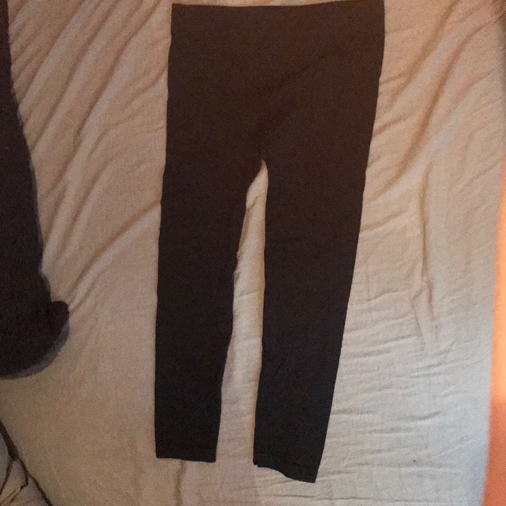 cropped black nylons